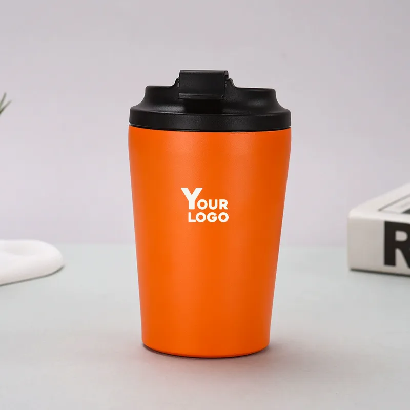 Orange Mug Stainless Steel Insulated Custom Logo