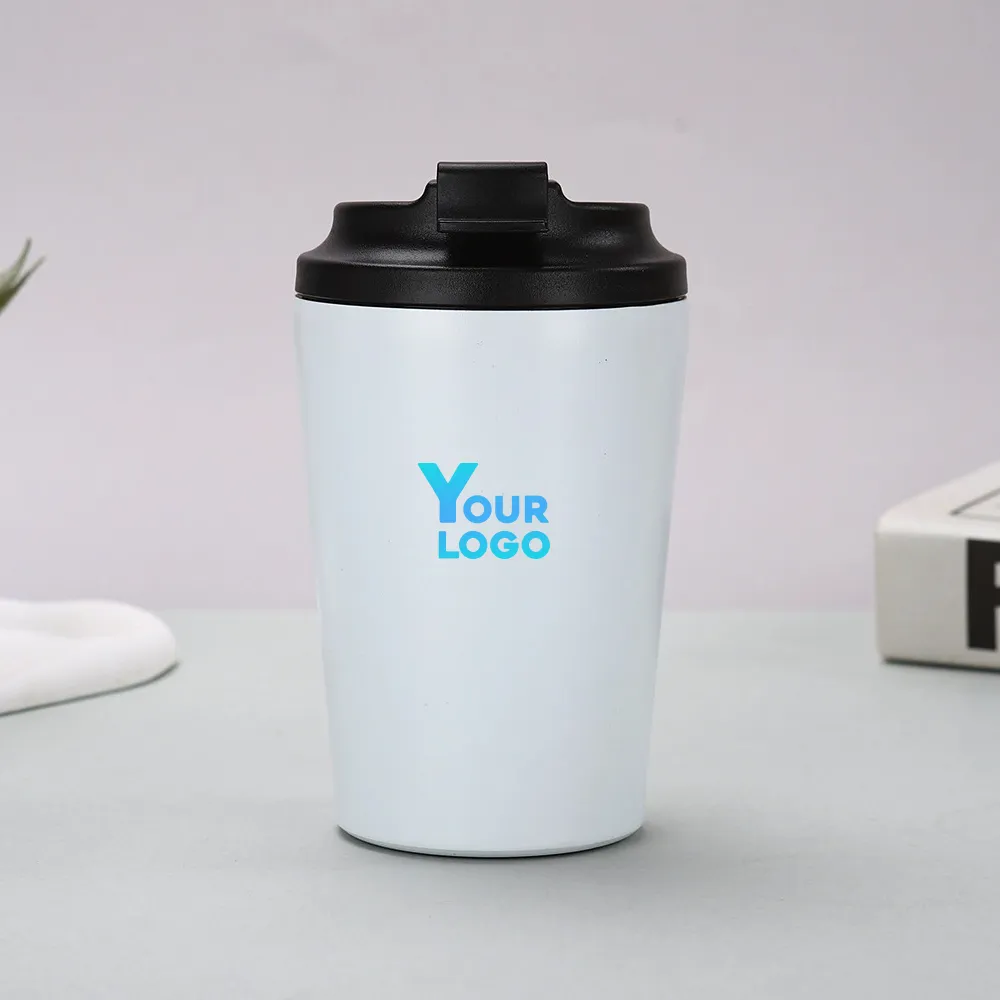 White Mug Stainless Steel Insulated Custom Logo