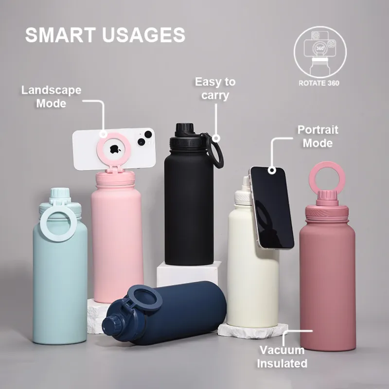 Magnetic Phone Stand Insulated Mug