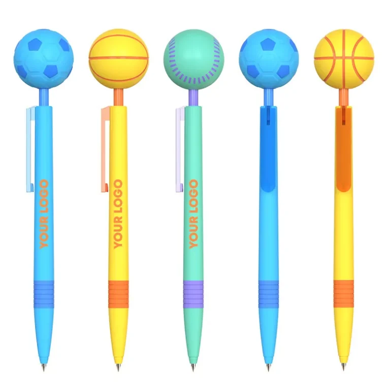 Custom logo football pen with a rotating design