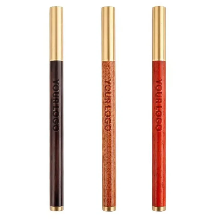 wooden pen with branded logo