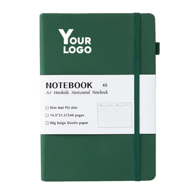 Dark Green Elastic Band Notebook