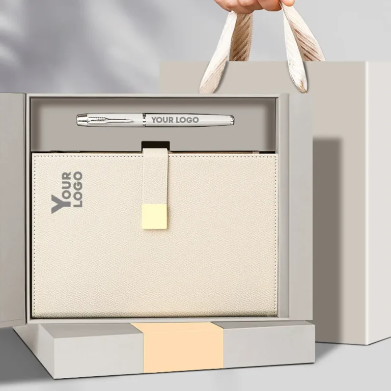 Corporate gift set with custom logo
