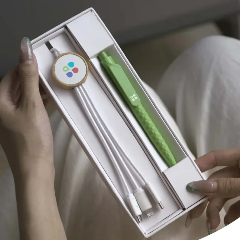Eco-friendly charging cable and pen gift set