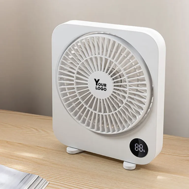 Ultra-Quiet USB Desktop Fan with Branding