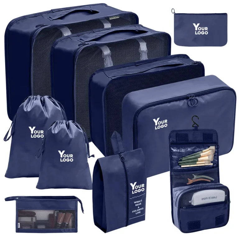 10-Piece Travel Organizer Set with Customized Logo