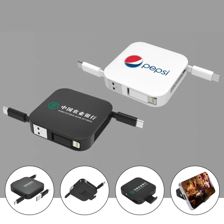 Retractable Multi-USB Data Cable for Travel