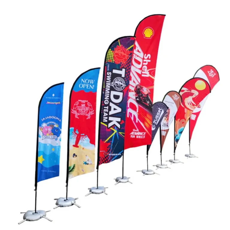 custom feather flag teardrop flag