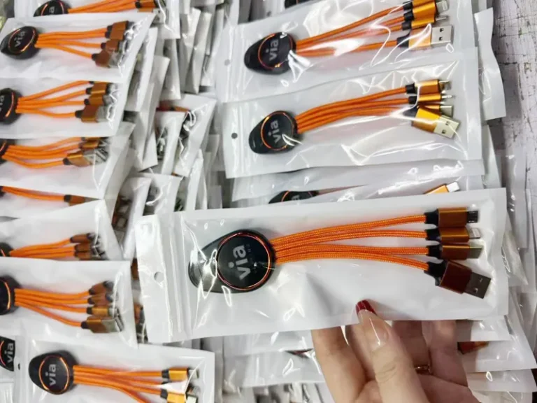 Custom logo on charging data cables