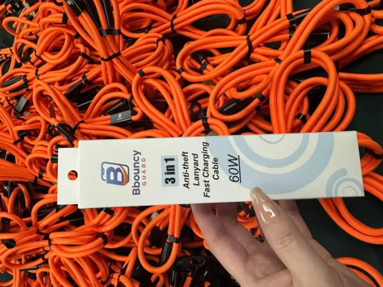 Custom logo on charging data cables