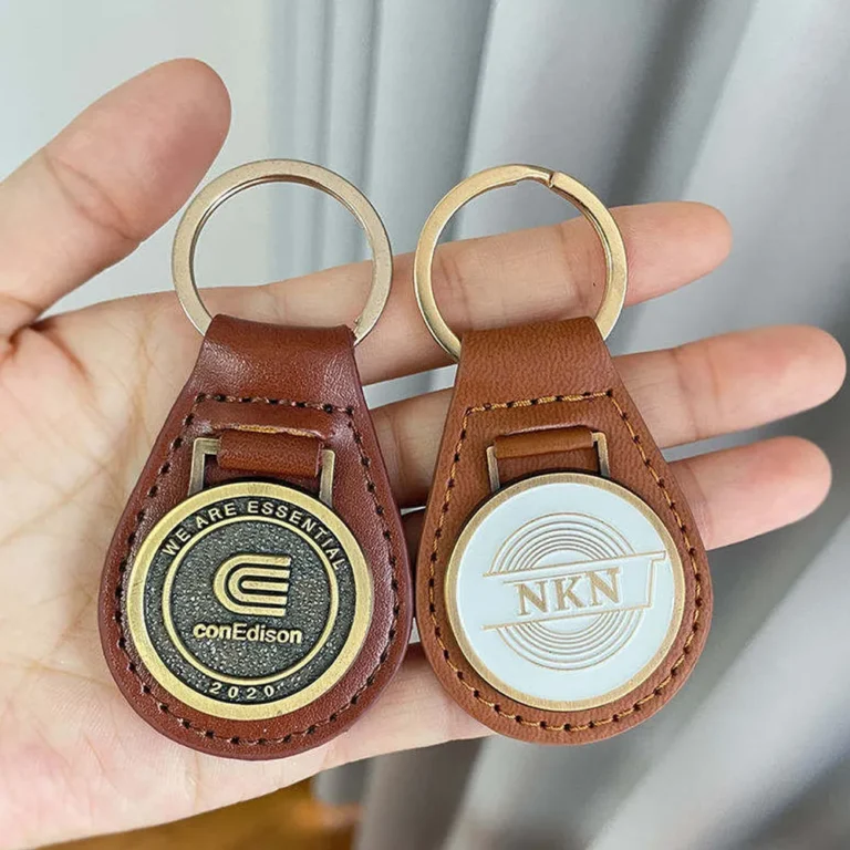 PU Leather Keyring for Corporate Gifts