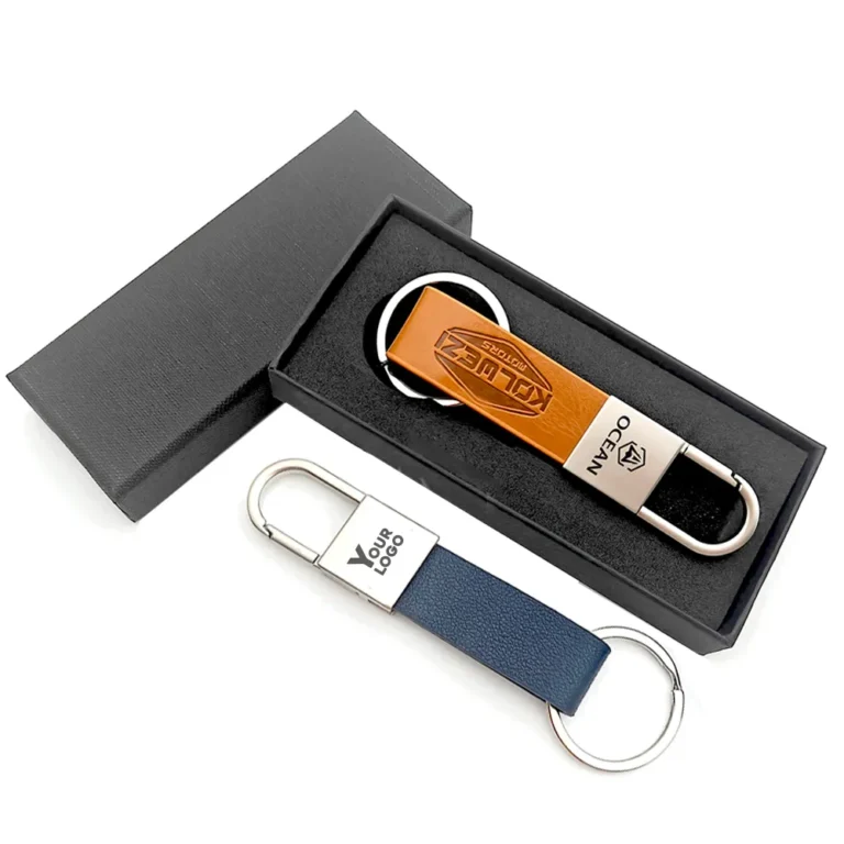 PU Leather Keyring for Corporate Gifts