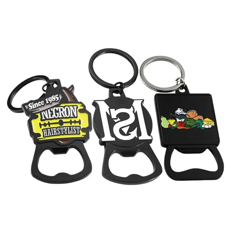 Metal Bottle Opener Keychain with Branding