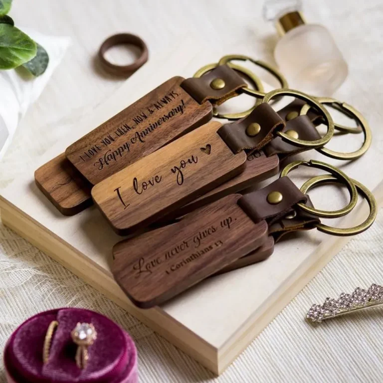 Wood Keychain with Engraving