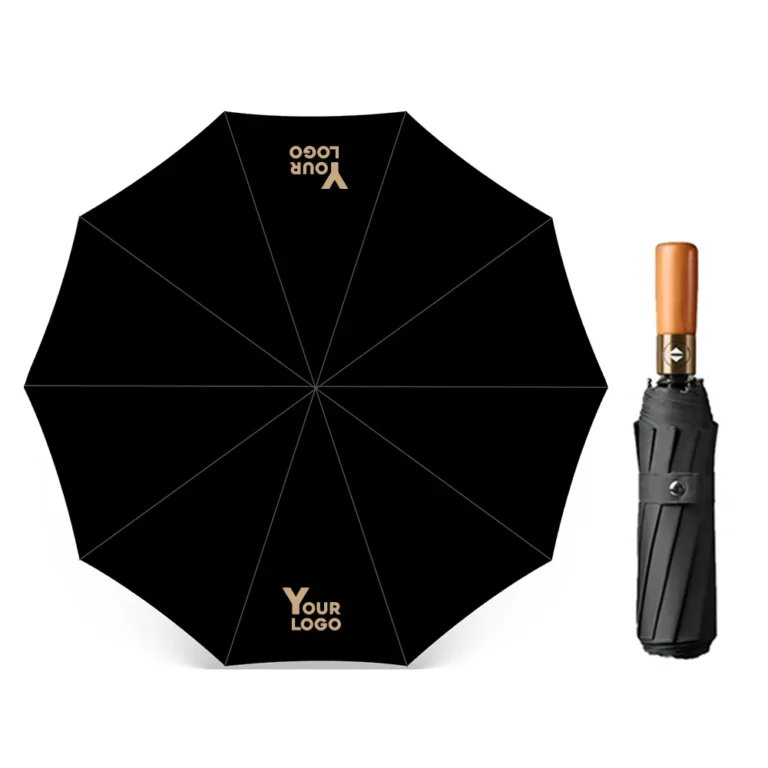 custom umbrella wooden handle