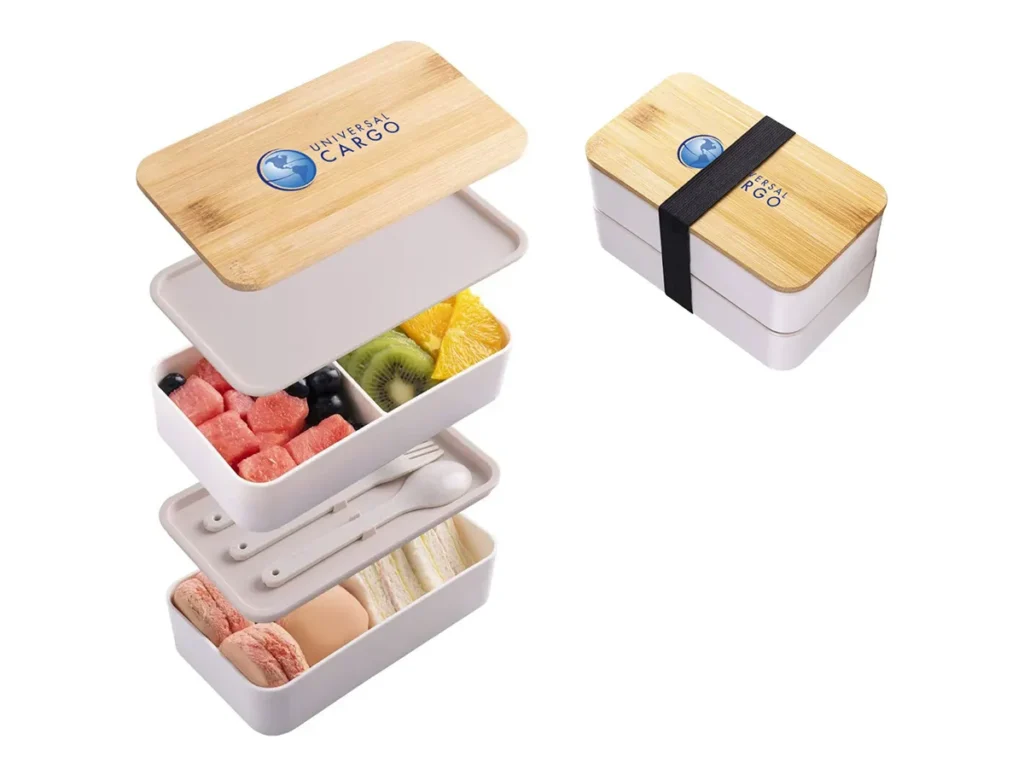 Custom Eco-Friendly Lunch Box with Bamboo Lid