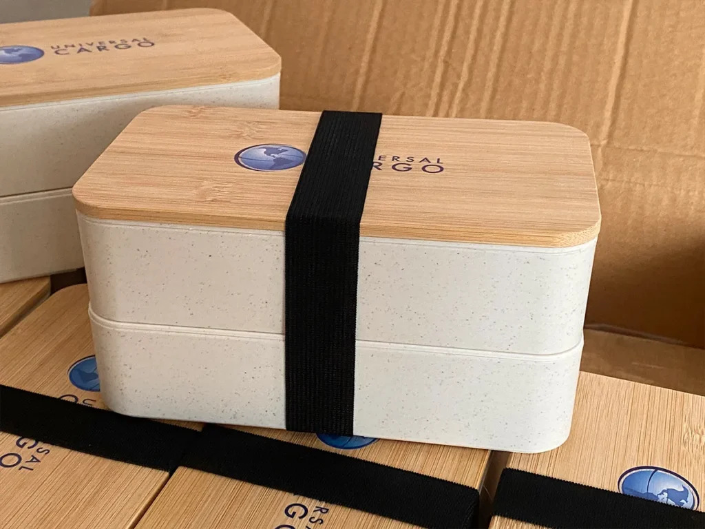 Two-Layer Bamboo Lid Lunch Box for Corporate Gifts
