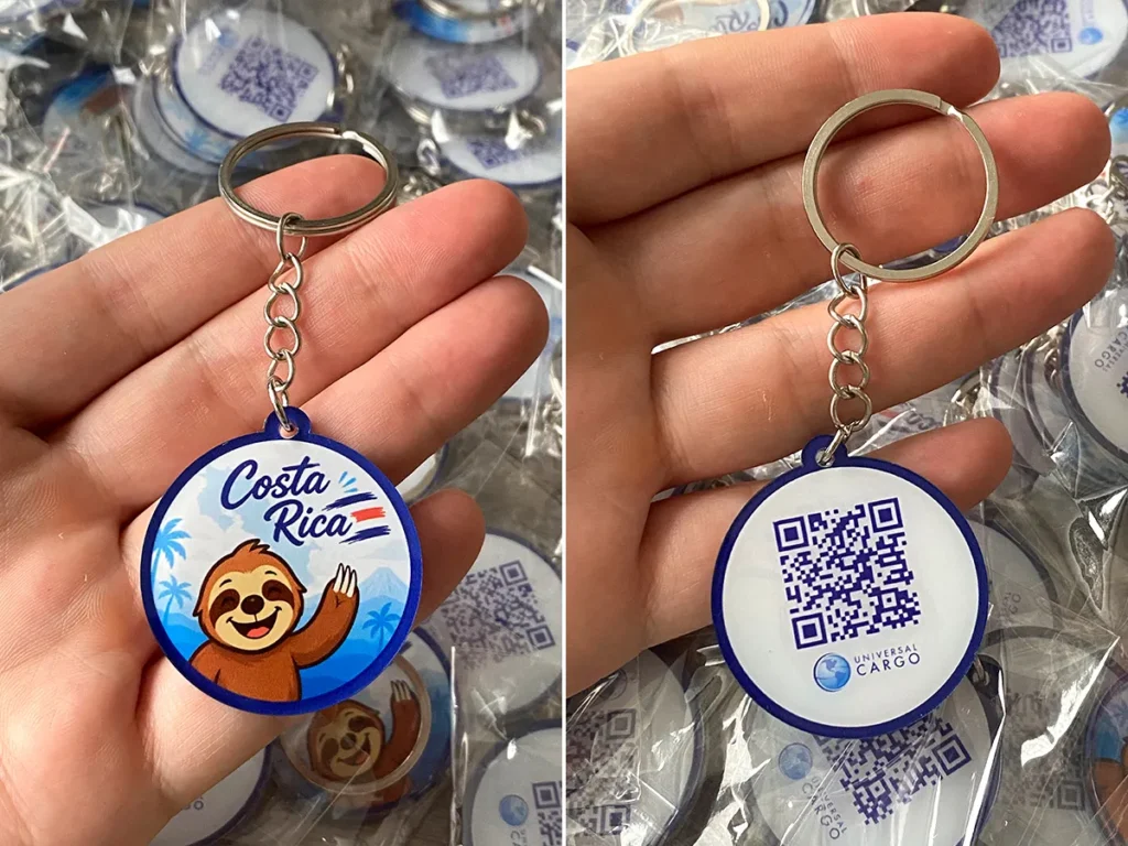 Custom Double-Sided Acrylic Keychain with Logo