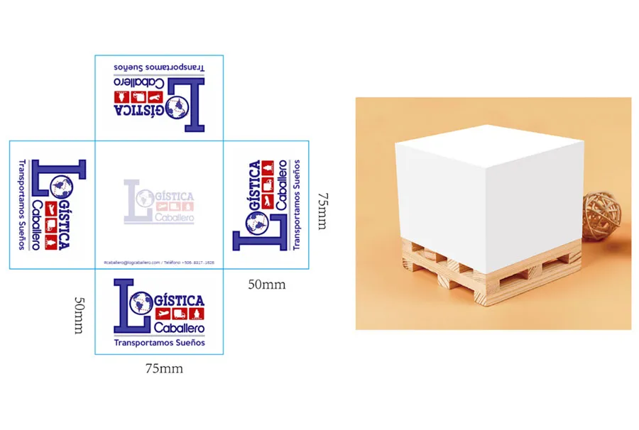 Custom Sticky Note Cube with Logo for Corporate Events