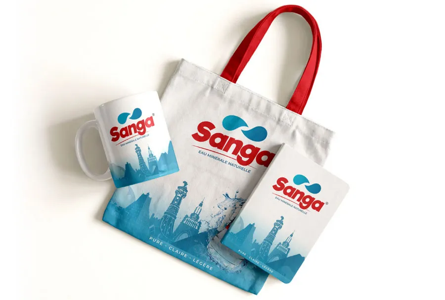 Custom Canvas Tote Bag and Mug Gift Set for Promotional Events