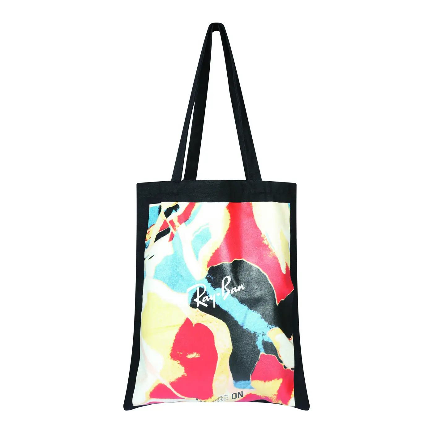 Custom cotton tote bag with full-color artwork
