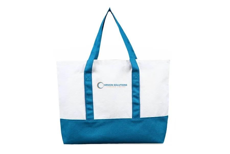 Custom Canvas Tote Bag with Logo for Branded Merchandise Set