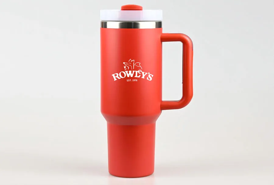 Custom Stainless Steel Straw Tumbler with Logo for Corporate Gifts