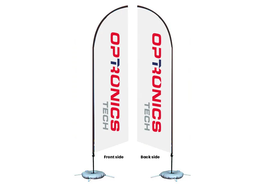 Custom Feather Flag with Logo for Outdoor Events and Promotions
