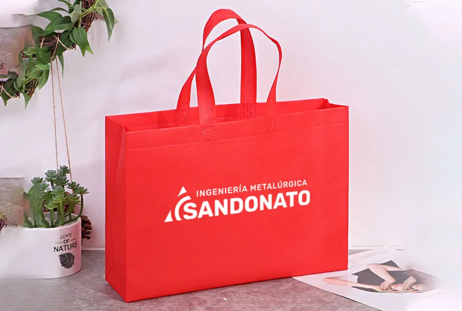 Custom Non-Woven Tote Bag with Logo for Promotional Events