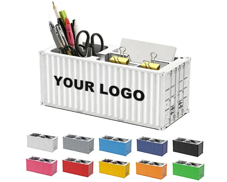 Custom Logo Desktop Storage Container | Compaura