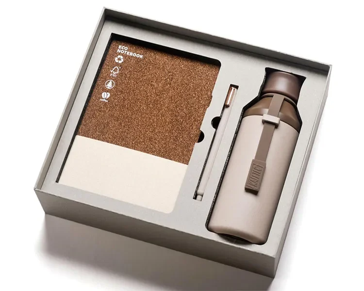 Eco custom logo notebook gift packages