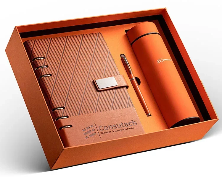 Custom logo branded notebook gift kits