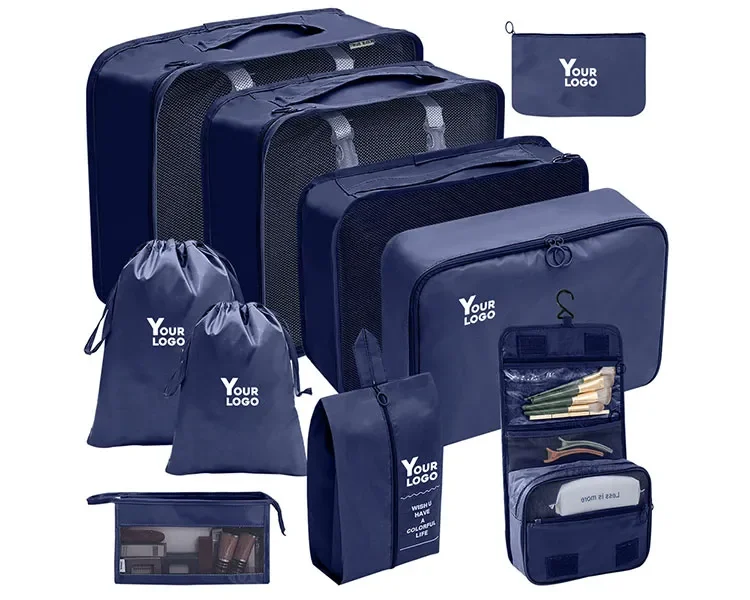 Custom logo travel packing pouches